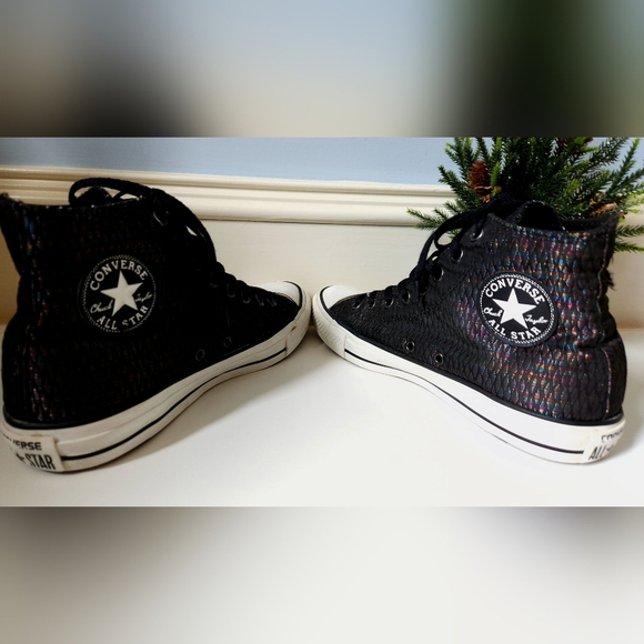 Converse Chuck Taylor Snake Lurex Hi-Top Sz 9 - Picture 7 of 8